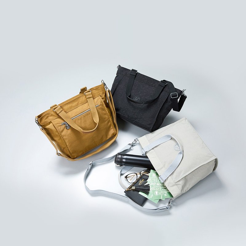 eeCute轻量简约托特包(可手提肩背斜侧背)(三色可选) - 侧背包/斜挎包 - 其他人造纤维 多色