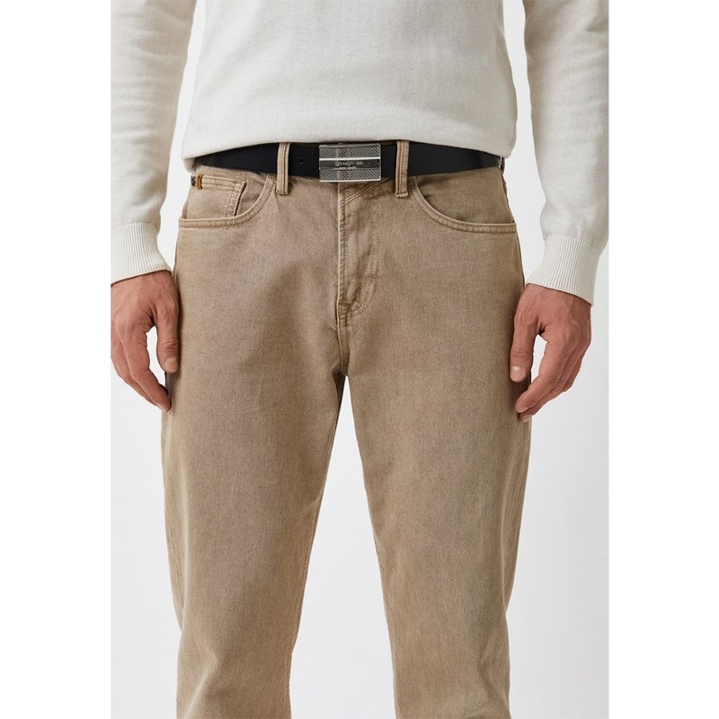 CERRUTI 1881 限量3折 顶级小牛皮皮带 全新专柜展示品 - 皮带/腰带 - 真皮 黑色