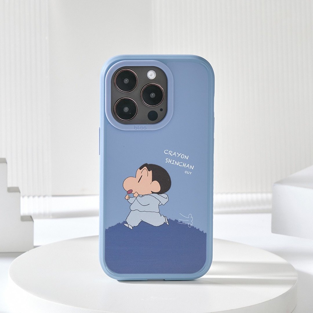 蜡笔小新活力夜跑峡谷强悍MagSafe iPhone手机壳 - 手机壳/手机套 - 硅胶 蓝色