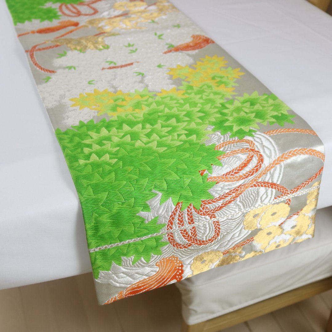 和服腰带改制桌旗 | 古董腰带升级再造 | 孤品 | 和风室内装饰 - 其他 - 其他材质 多色