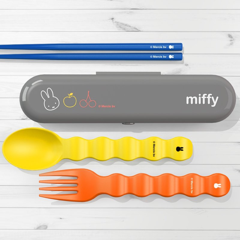 【Pinkoi x miffy】MIFFY 红A 餐具组 (台港澳日限定发售款) - 餐刀/叉/匙组合 - 塑料 多色