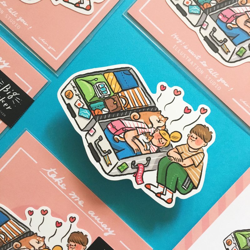 带我走 take me away / 大贴纸 - 贴纸 - 纸 