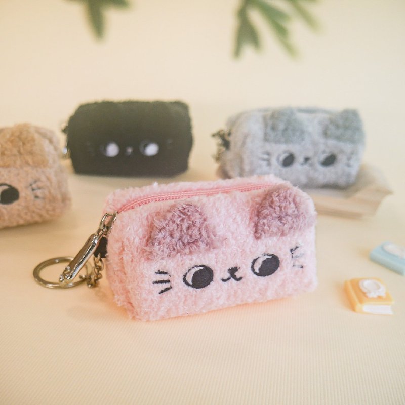 O-CAT－软毛猫小巧零钱包。JBG-258。小物收纳 - 零钱包 - 尼龙 