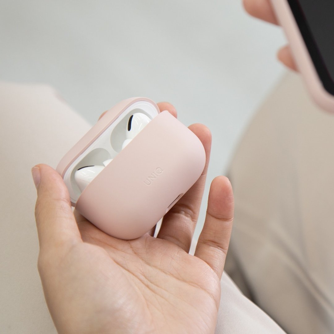 AirPods Pro Lino液态硅胶蓝牙耳机保护套-粉色 - 手机配件 - 硅胶 粉红色