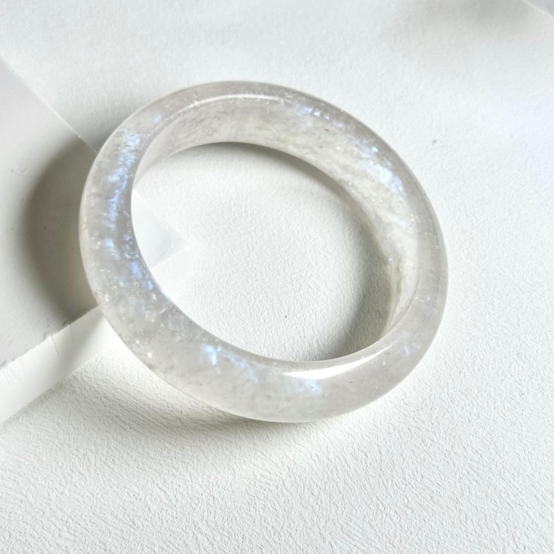 月光石平安镯 60MM - 手链/手环 - 水晶 白色