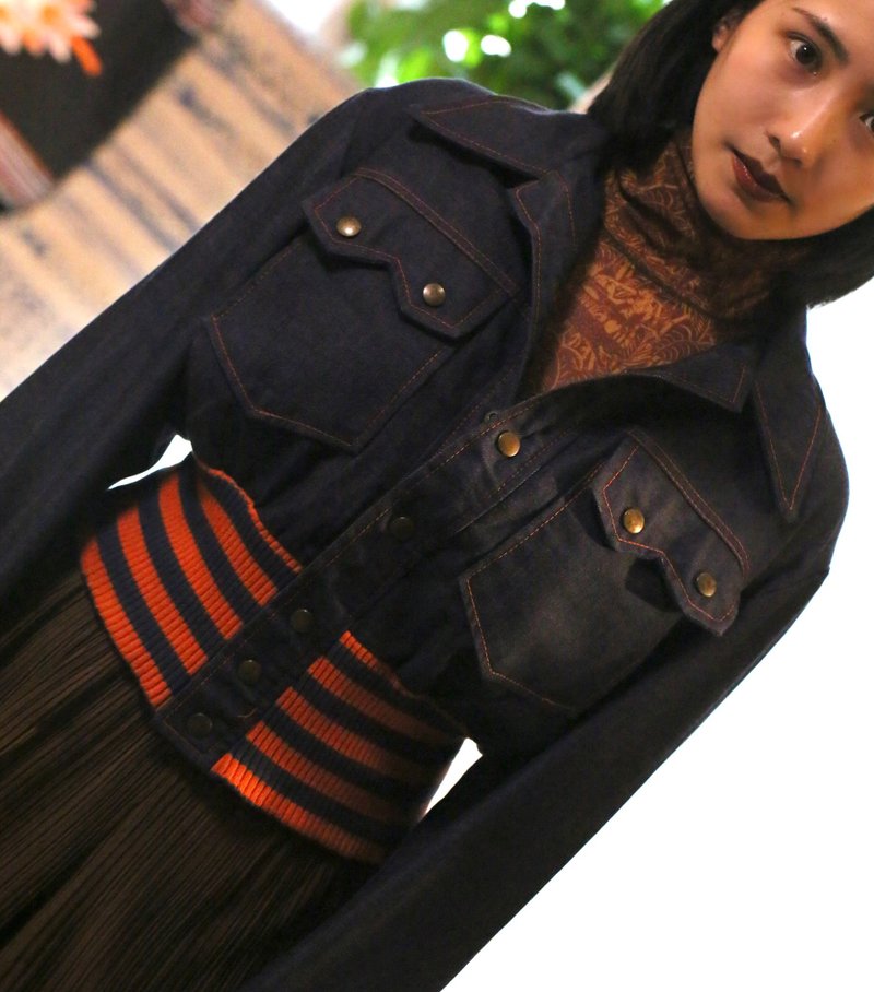 AMPUS 中古牛仔外套 - 女装休闲/机能外套 - 棉．麻 蓝色