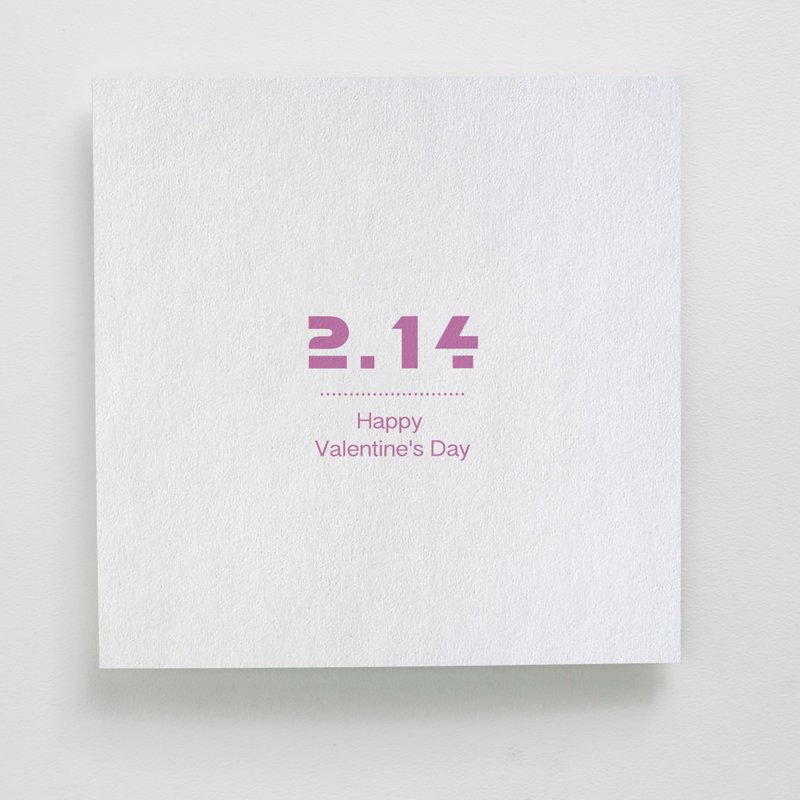 印傻子 情人节贺卡 - 小日子 - 卡片/明信片 - 纸 白色