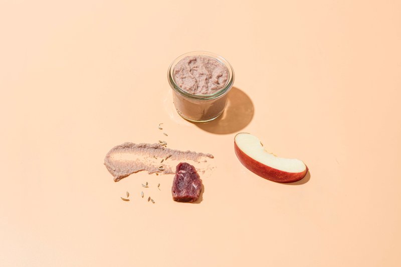 宠物肉泥 高含肉量 宠物小食罐-牛肉苹果配方 帮助消化 猫狗适用 - 猫罐头/鲜食 - 新鲜食材 