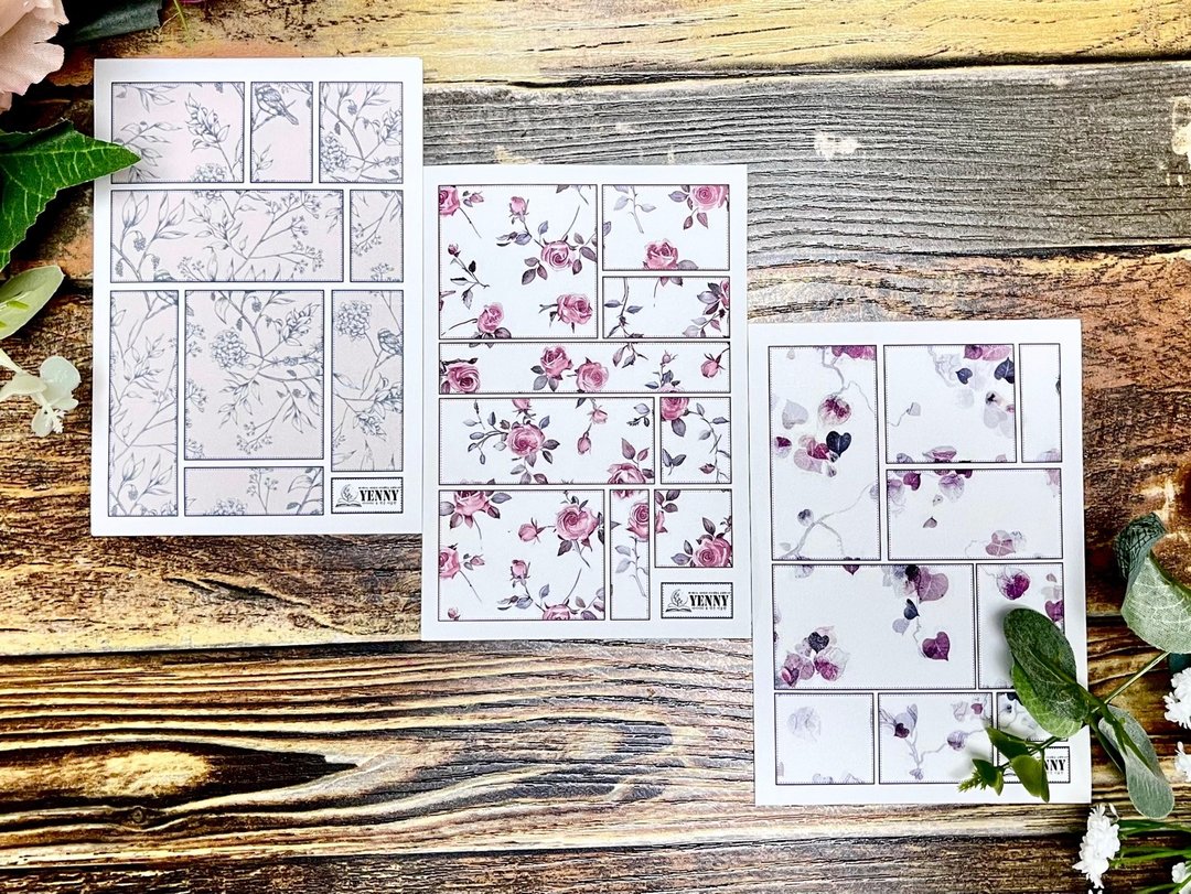 (纸质贴纸 10张全包) 背花标签 3种 - 贴纸 - 纸 