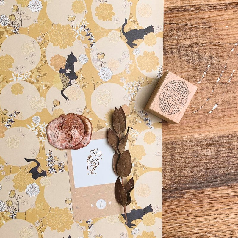 京都旅游 A4复古包装纸 6款各2张 书衣 素材包 - 包装材料 - 纸 黄色