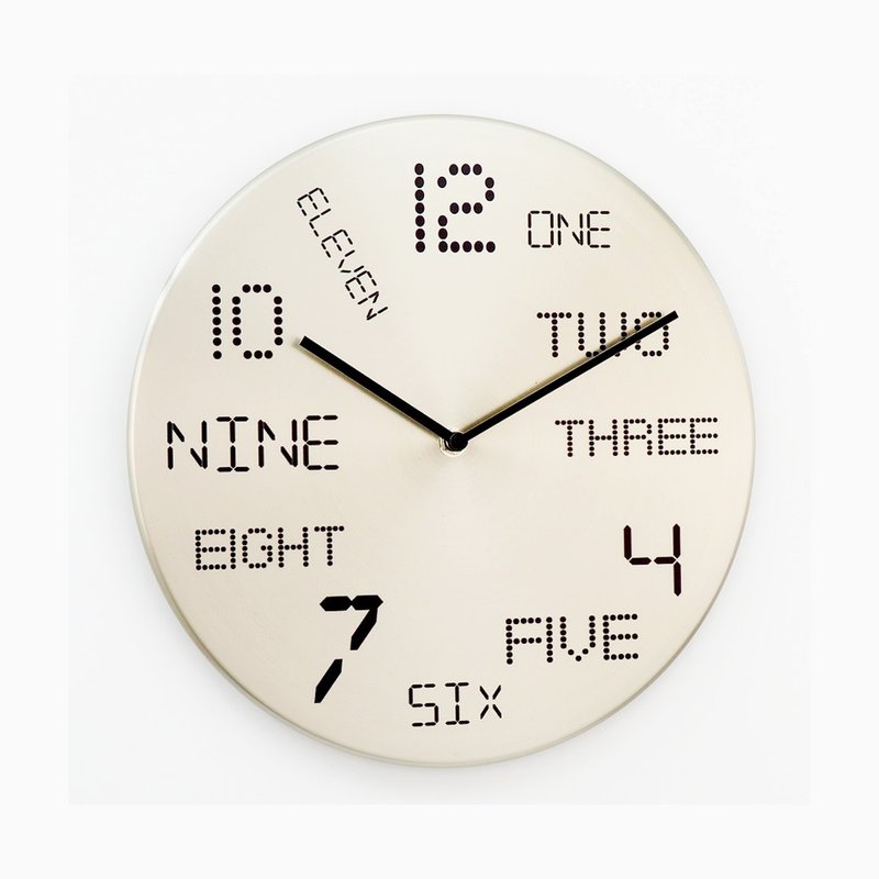 未来的未来  金属挂钟 - 时钟/闹钟 - 其他金属 银色