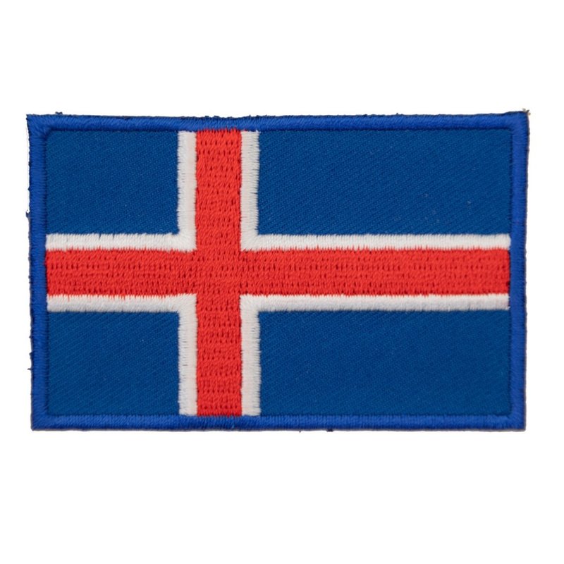 冰岛 背胶胸章 贴布 肩章 布艺布标贴纸 刺绣绣片贴 烫布贴 贴布 - 徽章/别针 - 绣线 多色
