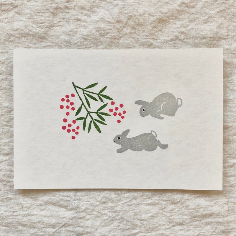 Pinkoi代购 - 贺年卡 兔年明信片 2张一套 - 卡片/明信片 - 纸 