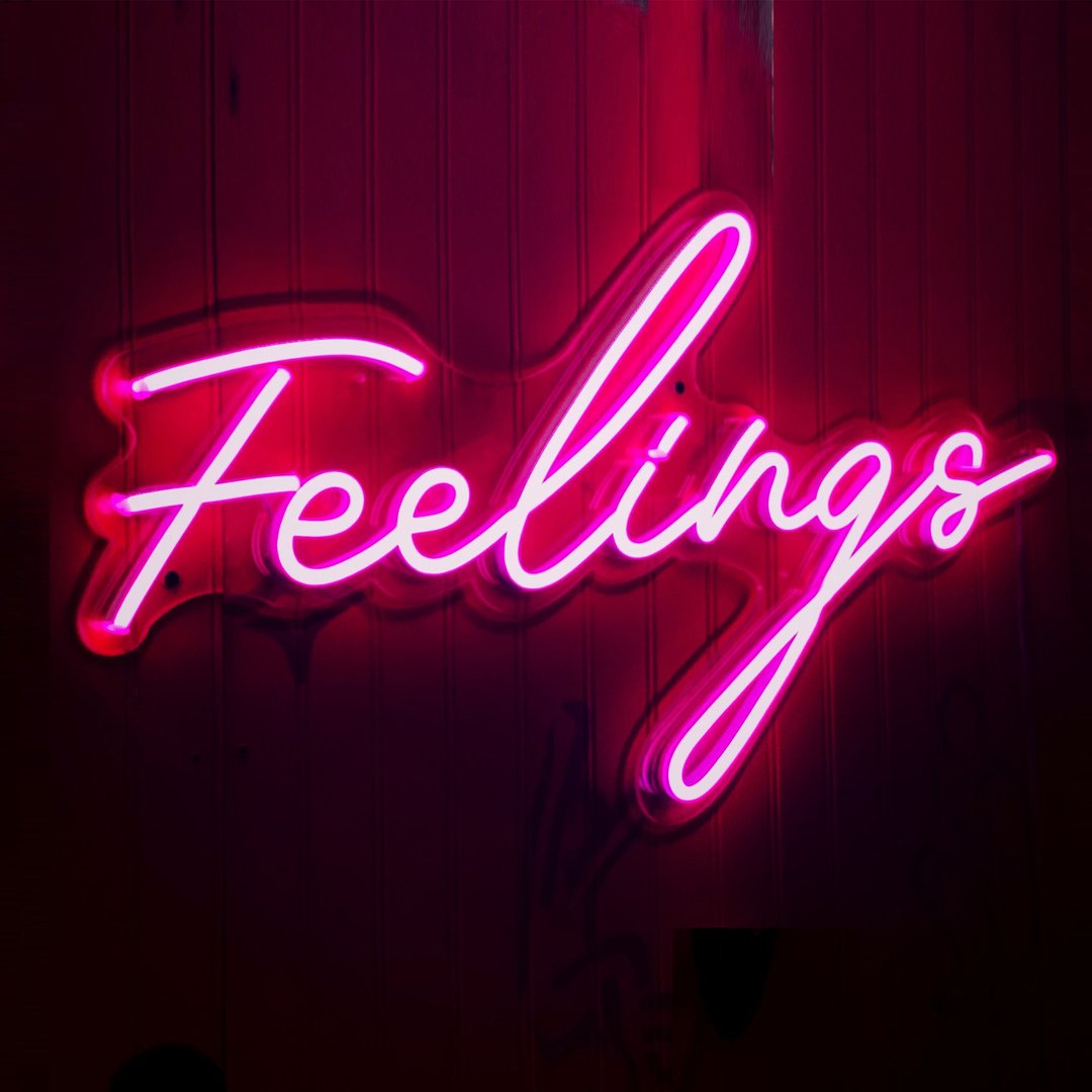 定制化霓虹灯 | Feelings | 夜灯 | LED发光字 | 可调光 - 灯具/灯饰 - 压克力 透明