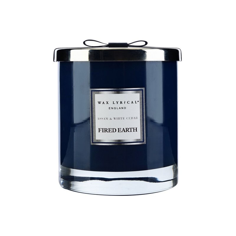 WAX LYRICAL 阿萨姆与白雪松 75hr双蕊玻璃蜡烛 - 蜡烛/烛台 - 蜡 蓝色