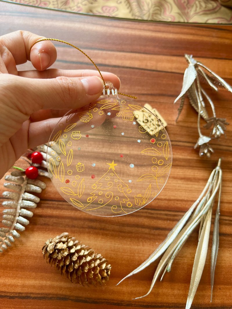 手绘丙烯圣诞装饰 (香港圣诞) - 摆饰 - 压克力 多色