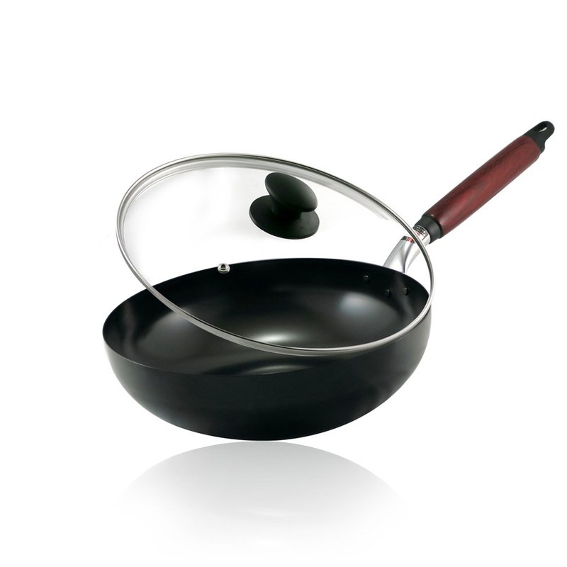 【日本北陆hokua】日本制黑铁炒锅(含盖) -20/26/28/30/玉子烧 - 厨房用具 - 其他材质 黑色