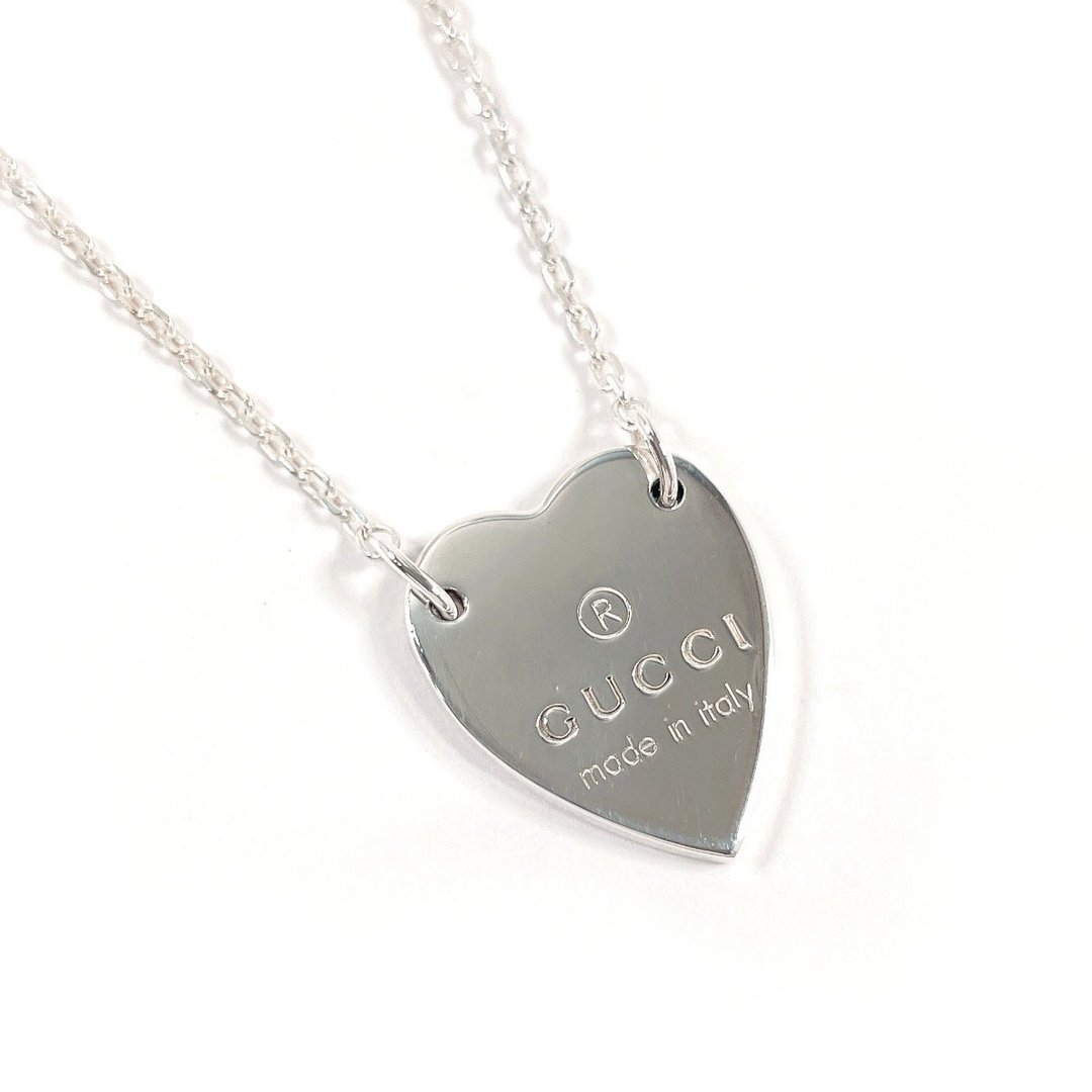 【日本直送 中古美品】Gucci 古驰 项链 223512 J8400 8106 商标 双G 圆牌 925银 饰品 - 项链 - 纯银 银色