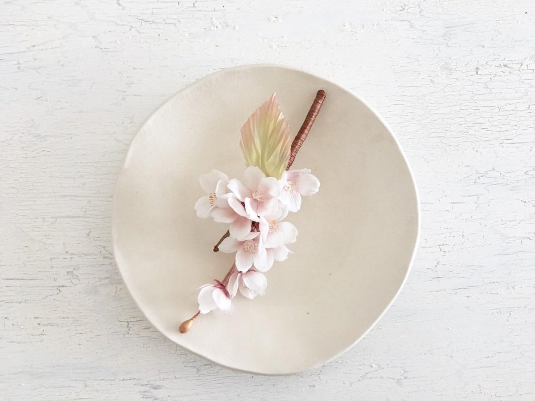 SAKURA Corsage. (2) [Production after receipt of order] - 胸针 - 丝．绢 粉红色
