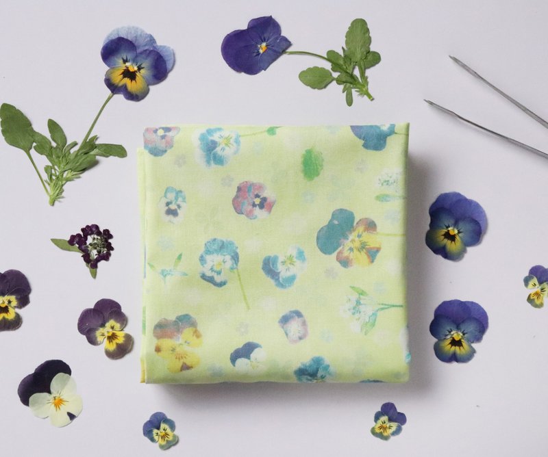 大尺寸手帕 / 春日薄雾 / 日本制造 - 手帕/方巾 - 棉．麻 绿色