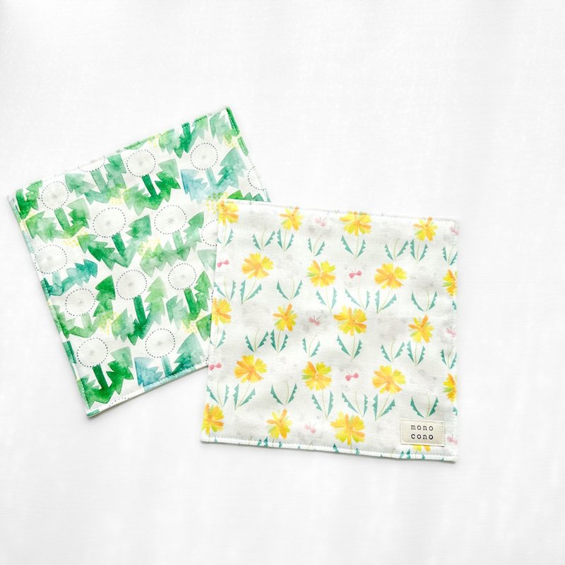 幸福的蒲公英 纱布手帕 使用有机棉 - 手帕/方巾 - 棉．麻 多色
