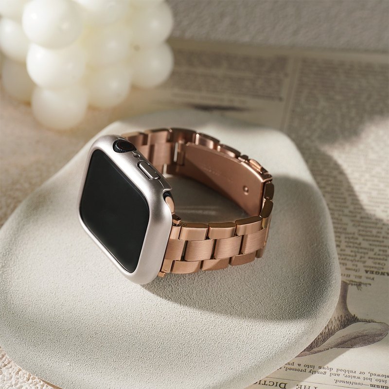 Apple watch -限定 W.WEAR 缩腰钢带 表带 - 表带 - 不锈钢 咖啡色