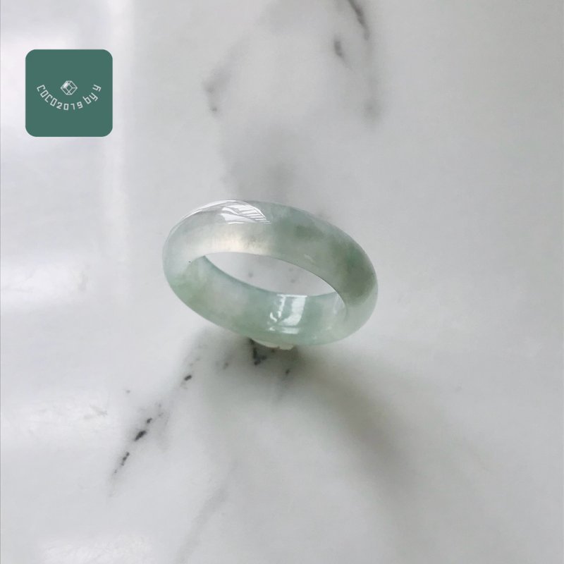天然翡翠戒指　缅甸原产　R180-001 - 戒指 - 玉石 绿色