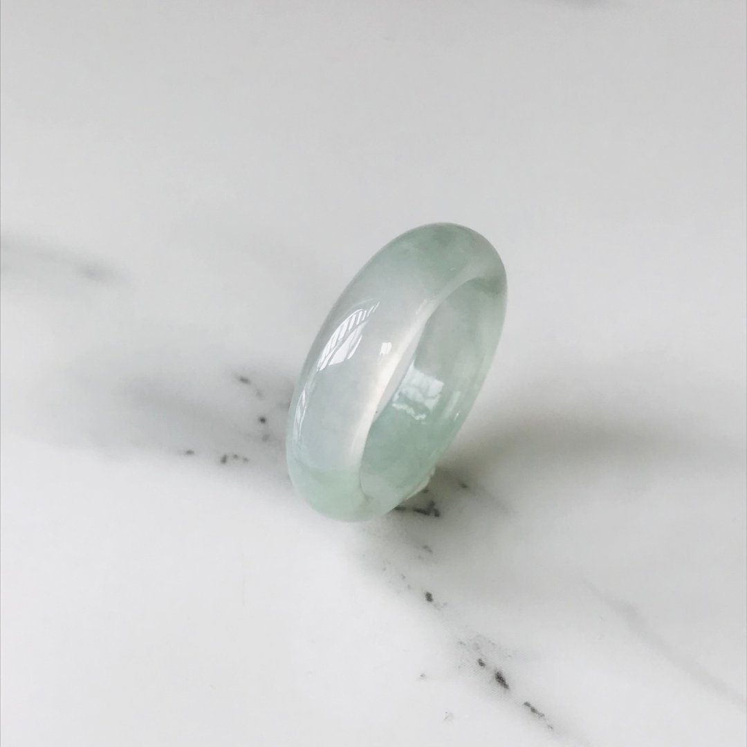 天然翡翠戒指　缅甸原产　R180-001 - 戒指 - 玉石 绿色