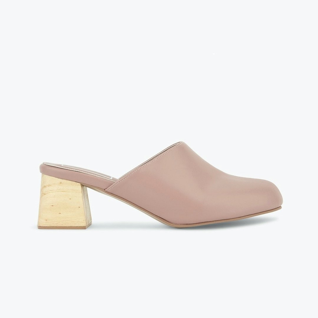 Mules Shoes - Monet Malt Pink - 高跟鞋 - 人造皮革 粉红色