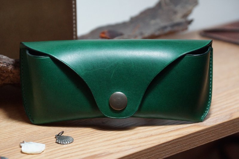 【梁絮皮艺】皮革眼镜盒/牛皮/真皮/多色可选/意大利/Janvier - 眼镜盒/眼镜布 - 真皮 