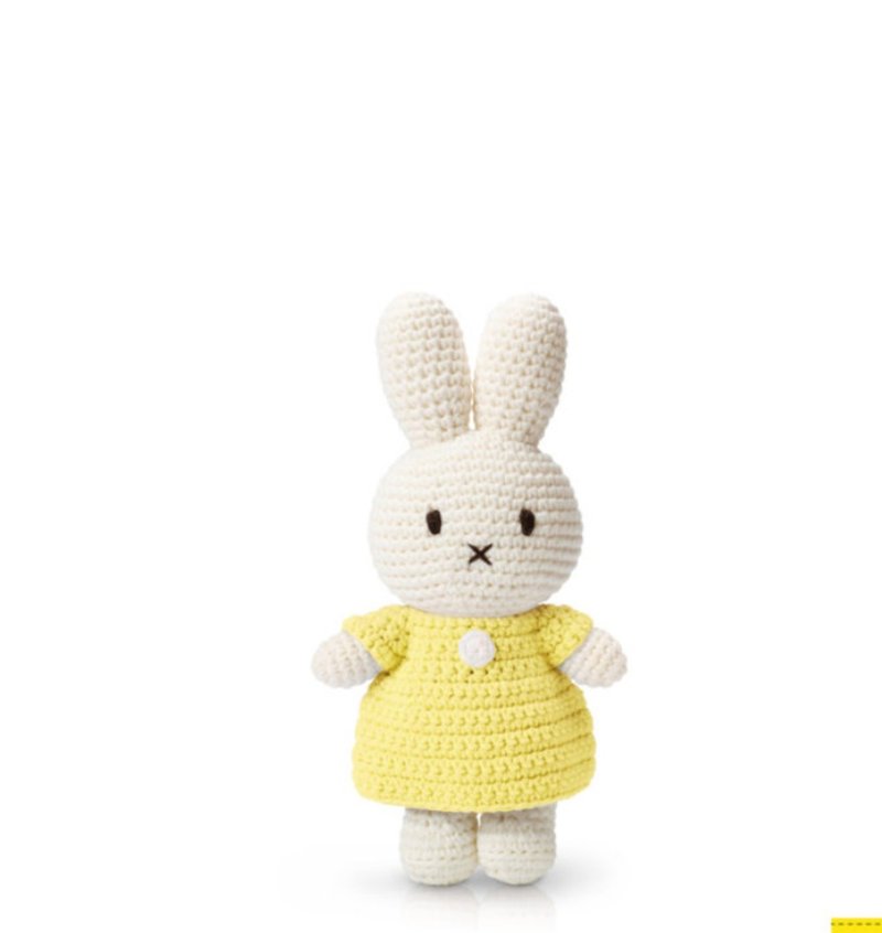 Miffy手工制和她的淡黄色裙子 - 玩具/玩偶 - 棉．麻 多色