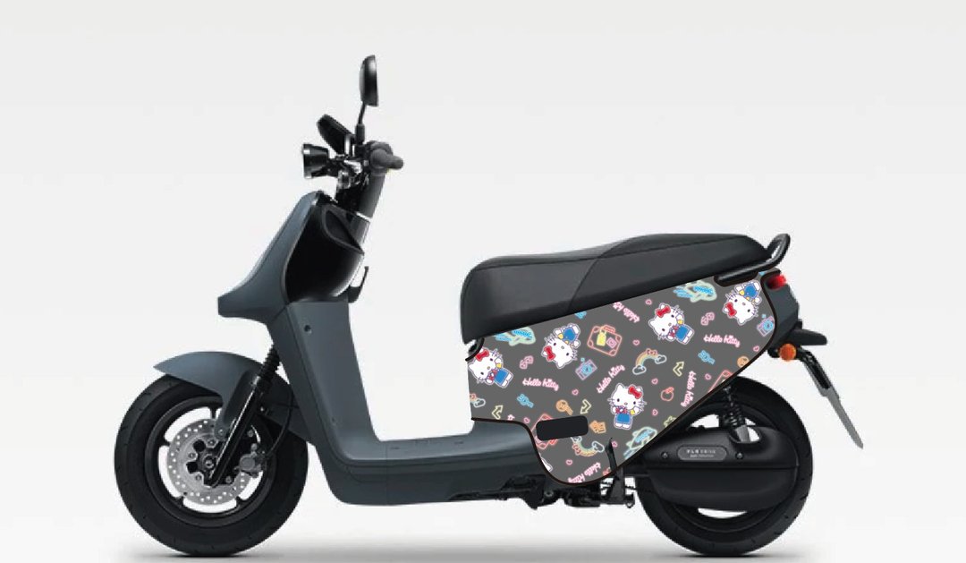 BLR X HelloKitty gogoro 防刮车套 K35 灰底霓虹 - 其他 - 聚酯纤维 灰色