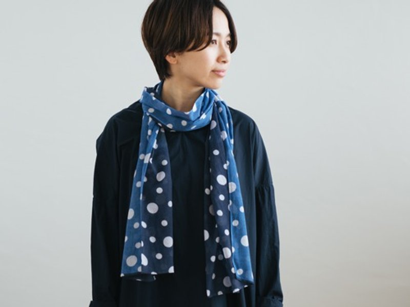 Gauze stole Kasane's color ~ Snow hail ~ - 丝巾 - 其他材质 