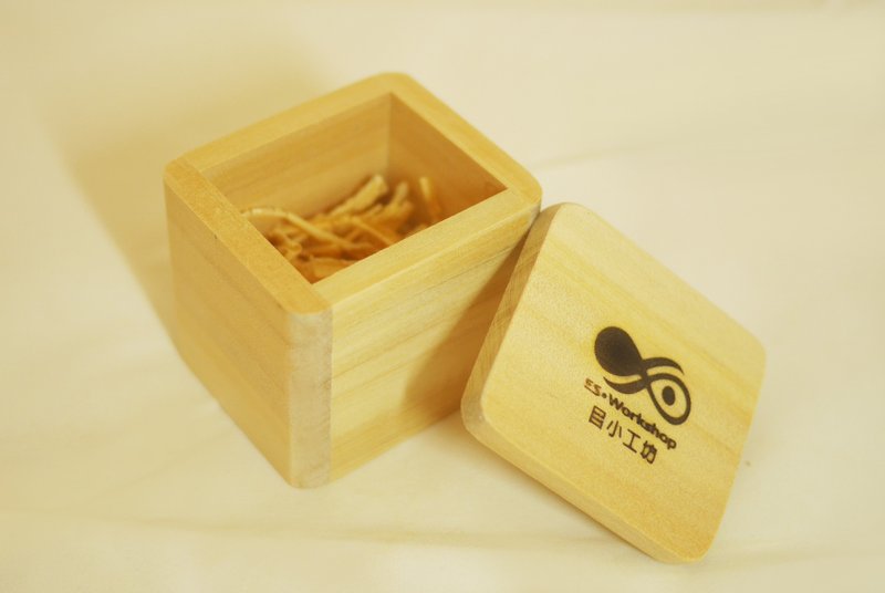 小目工坊-8cm 简约时尚大珍藏盒 珠宝盒 饰品盒 收纳 戒指盒 礼盒 - 收纳用品 - 木头 咖啡色