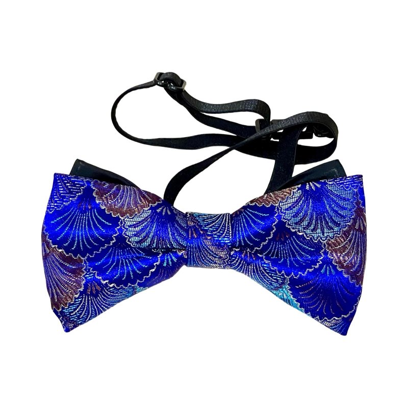 锦浪领结 织锦缎领结 蝴蝶结 造型领结 喜宴新郎领结推荐 中性风 - 领结/领巾 - 丝．绢 蓝色
