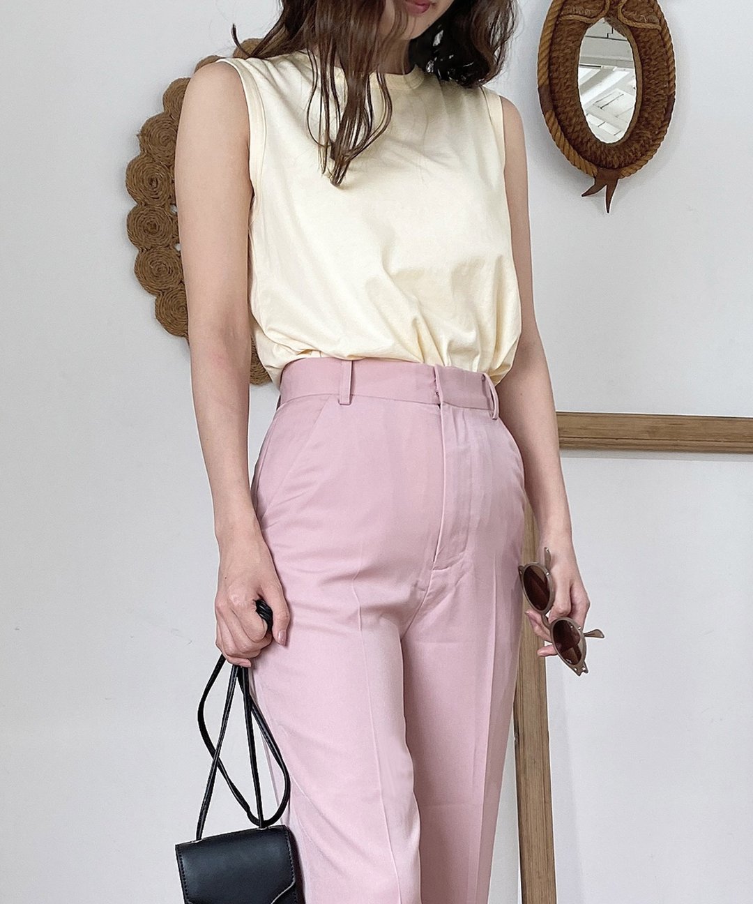Tank Top Made in Japan Sleeveless / mimi toujours - 女装背心 - 棉 白色