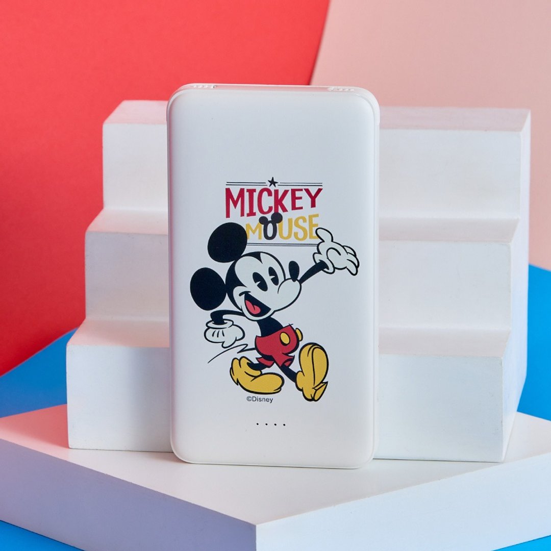 Disney经典米奇款活力步伐双线快充10000mAh行动电源 - 充电宝/传输线 - 塑料 多色