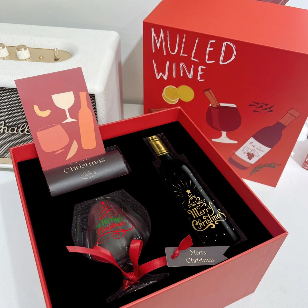 Christmas Gift | 圣诞热红酒套装 交换礼物 雕刻礼物 定制化礼 - 酒类 - 玻璃 