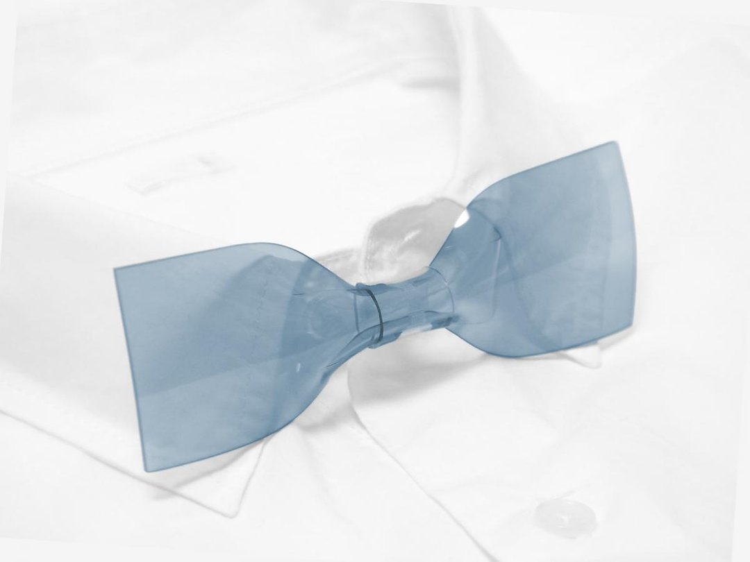 Transparent Bowtie (Polar Night) - 领带/领带夹 - 其他材质 蓝色