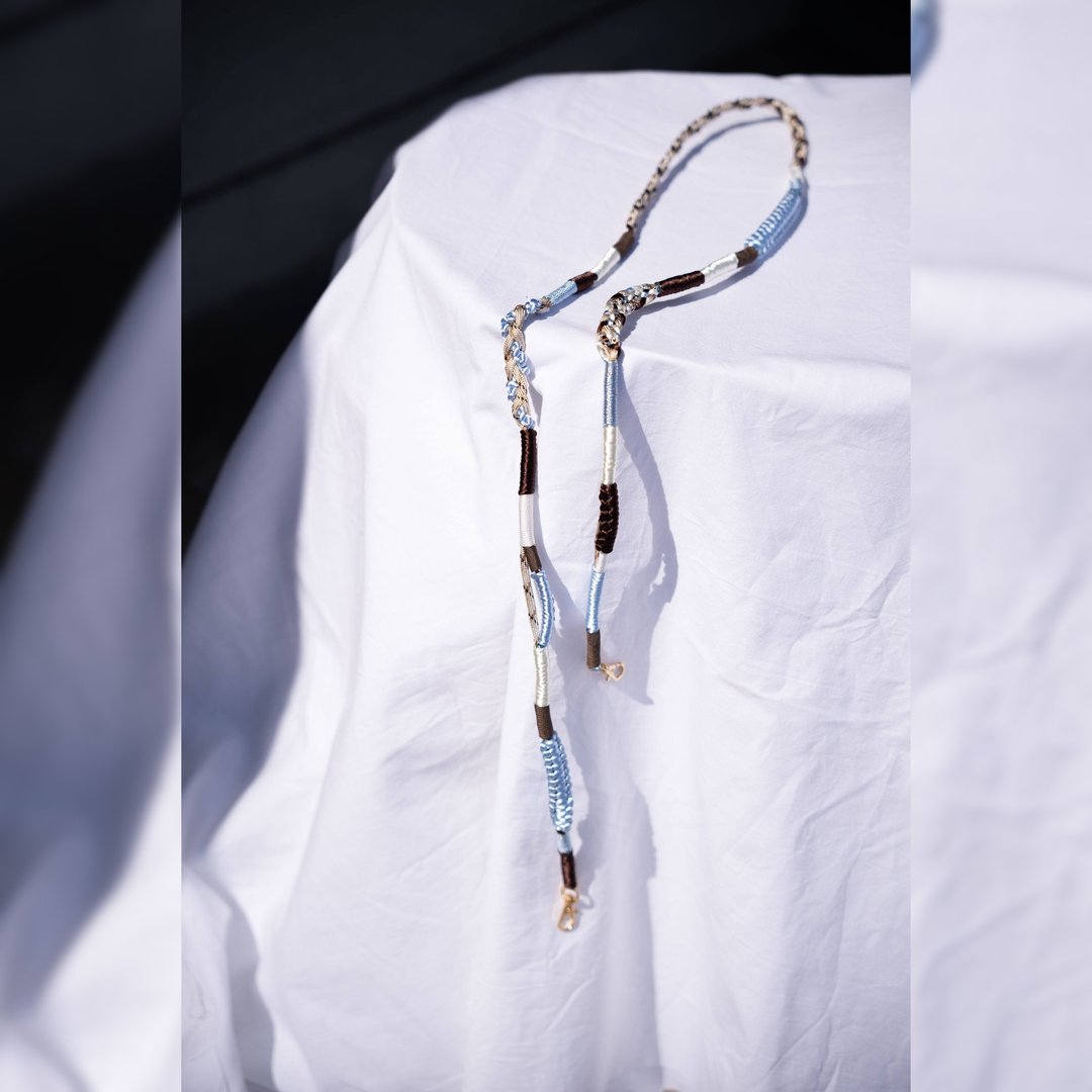 MULTI STRAP 120 -蓝棕色- 手机挂绳 手机背带 手机吊饰 相机 smart phone strap lanyard camera - 挂绳/吊绳 - 其他人造纤维 