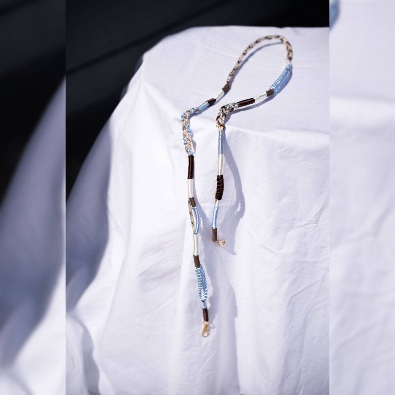 MULTI STRAP 120 -蓝棕色- 手机挂绳 手机背带 手机吊饰 相机 smart phone strap lanyard camera - 挂绳/吊绳 - 其他人造纤维 