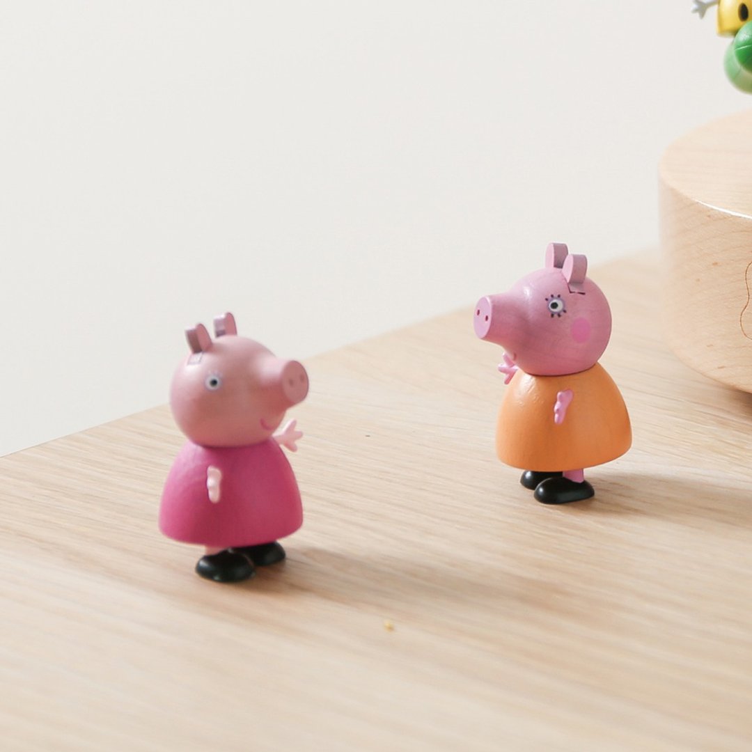 佩佩猪公仔 人物 摆饰 Peppa pig | Wooderful life - 摆饰 - 木头 多色