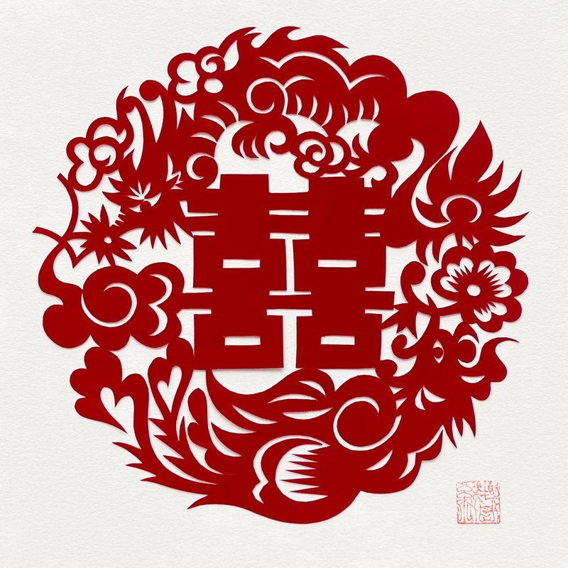 定制化 雾神龙凤精修 - 海报/装饰画/版画 - 纸 红色