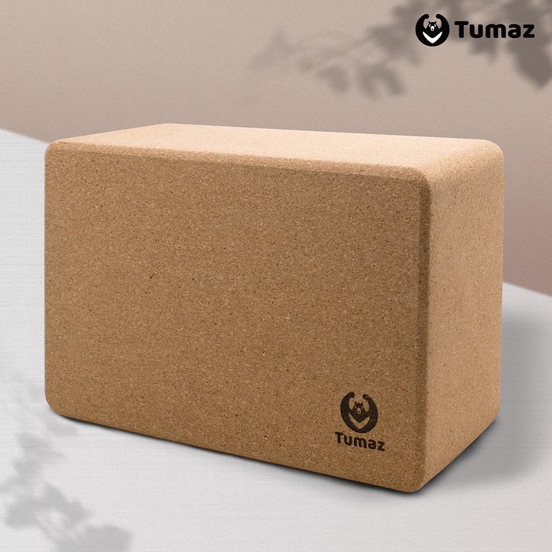 软木瑜珈砖 70D一入 较重/稳/硬 - 运动/健身用品 - 软木/水松木 卡其色