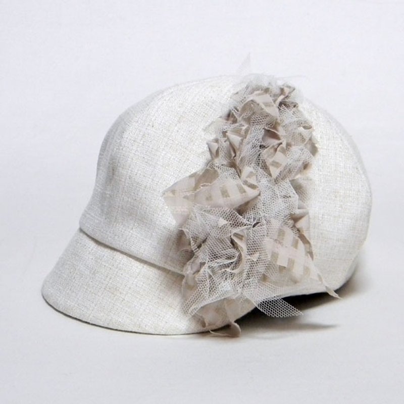 Seaweed News Boy Cap - Beige (PL 1220 beige) - 帽子 - 其他材质 卡其色