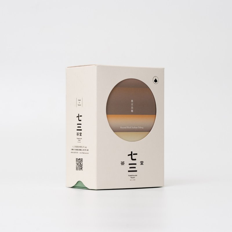 七三茶堂 立体茶包丨黑豆乌龙 8单入–精装盒 - 茶 - 纸 白色