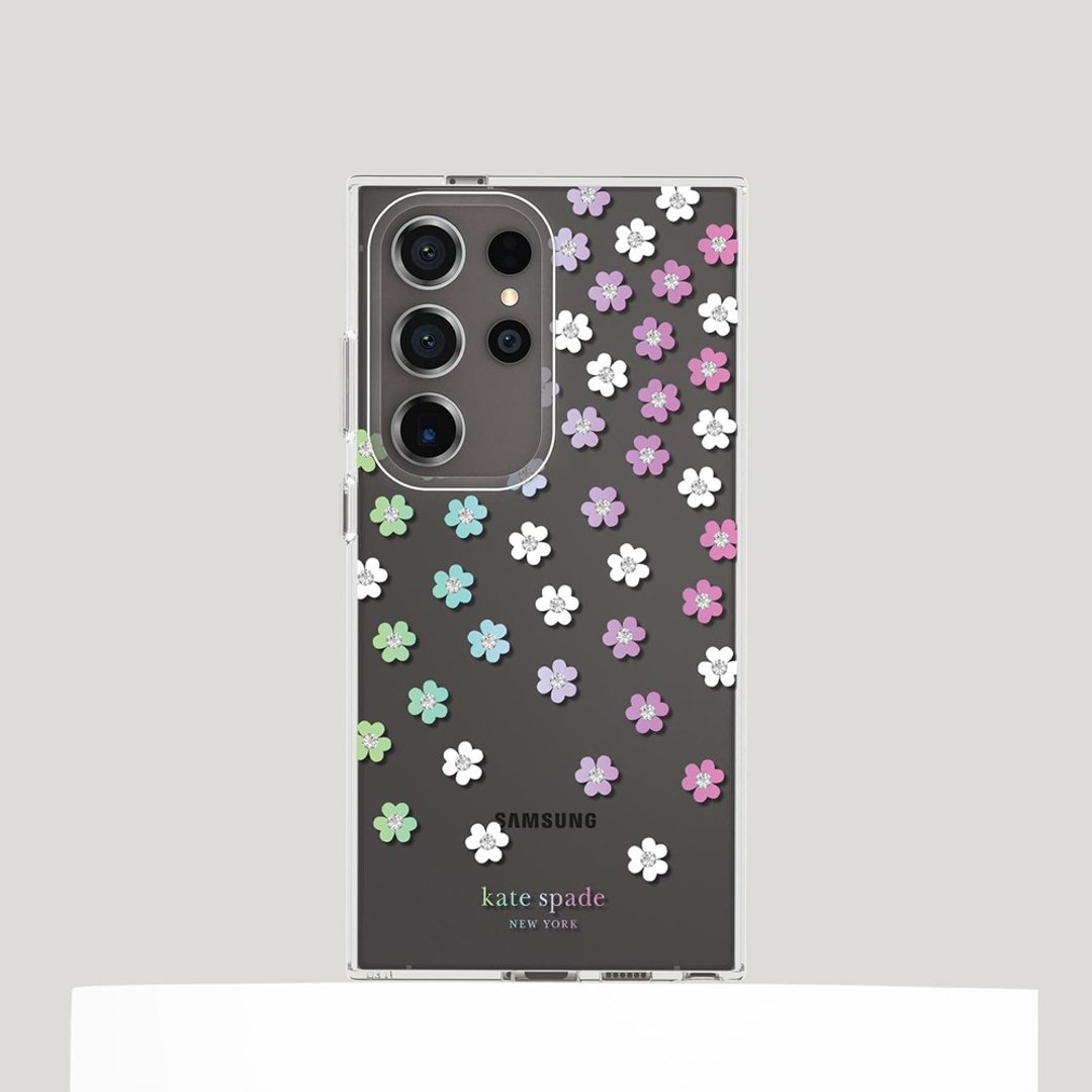 【kate spade】Samsung Galaxy S24 Ultra 彩小花 - 手机壳/手机套 - 塑料 透明