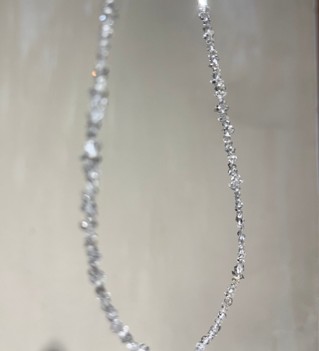 美国 赫基蒙 闪灵 项链 高冰透体 白闪灵 水晶 项链 净化系水晶 - 项链 - 水晶 