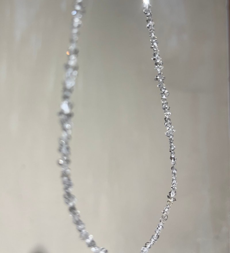美国 赫基蒙 闪灵 项链 高冰透体 白闪灵 水晶 项链 净化系水晶 - 项链 - 水晶 