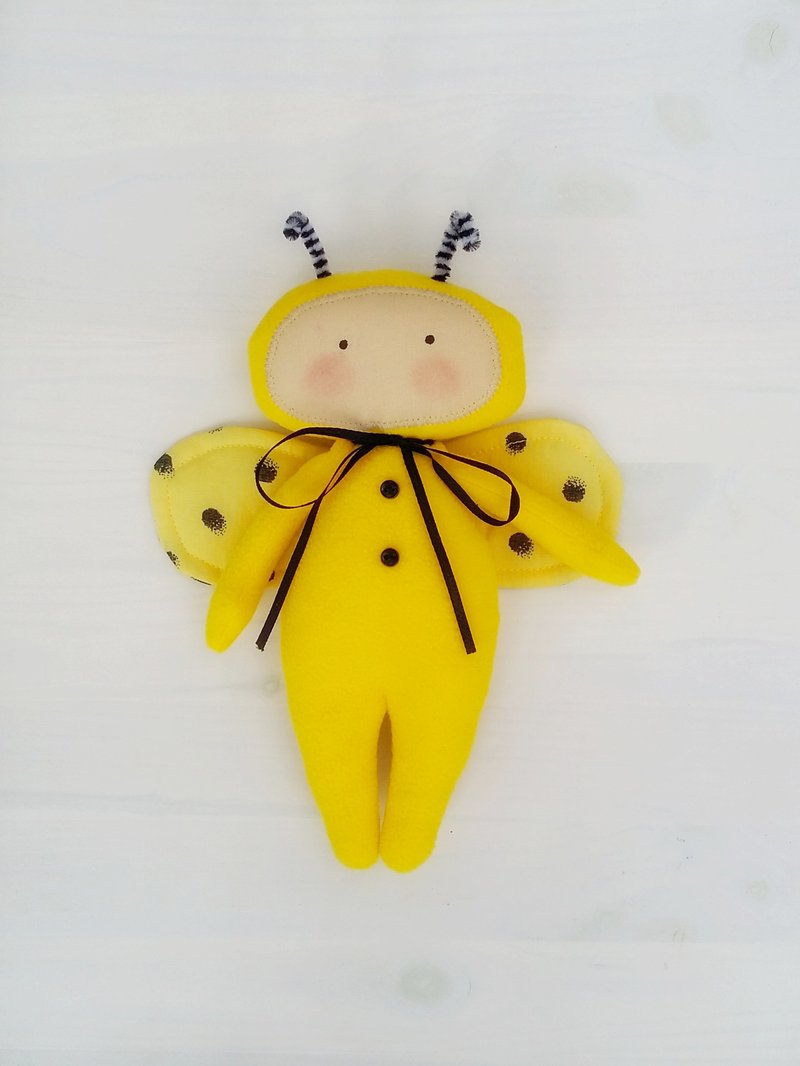 Toy Yellow Beetle - 玩具/玩偶 - 棉．麻 黄色